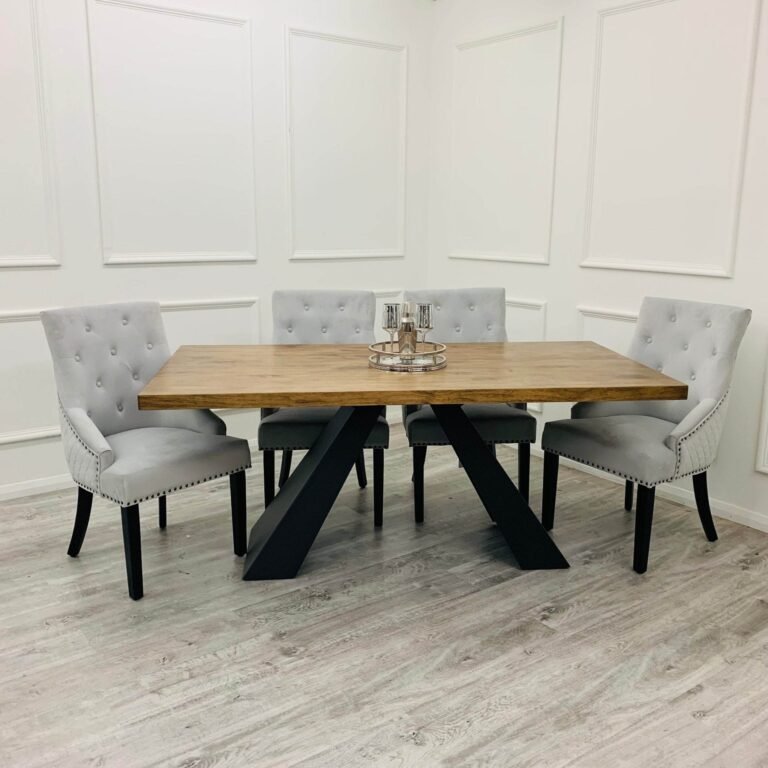 Bentley Black Leg Dining Chair - Light Grey Velvet, Quilted Back, Premium Black Wood Details - UK Luxury Furniture