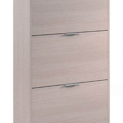 Marvin Light Oak 18-Pair Shoe Cabinet: Elegant, Space-Saving Footwear Storage Solution - UK Luxury Furniture