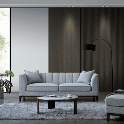 Aluxo Cooper 3-Seater Sofa in Luxurious Dolphin Boucle - Mid-Century Modern Elegance - UK Luxury Furniture