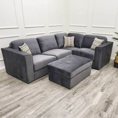Hudson 4 Piece Luxury Corner Sofa with Modular Flexibility and Spacious Design - UK Luxury Furniture