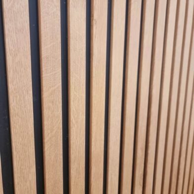 Luxurious WPC Wood Effect Slatted Wall Panels – Stylish & Durable Wall Covering, Easy Installation - UK Luxury Furniture