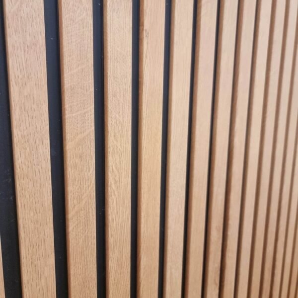 Luxurious WPC Wood Effect Slatted Wall Panels – Stylish & Durable Wall Covering, Easy Installation - UK Luxury Furniture